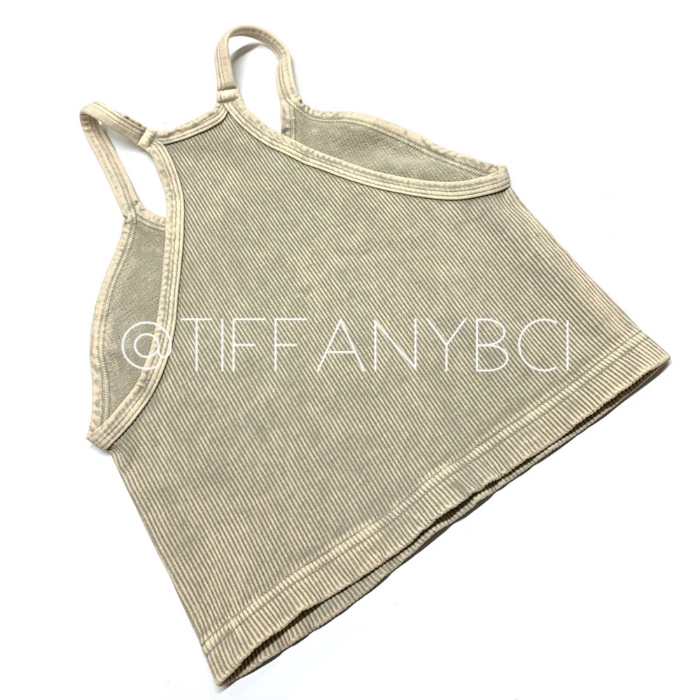 Free People Happiness Runs Crop Tank Stone Eagle - Picture 9 of 13